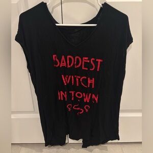 Black Graphic Women's Top